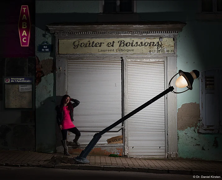 Paris Rue du Bac Montagne de l'Apothicaire Fotografie Streetview Laterne Laurent Lebogue