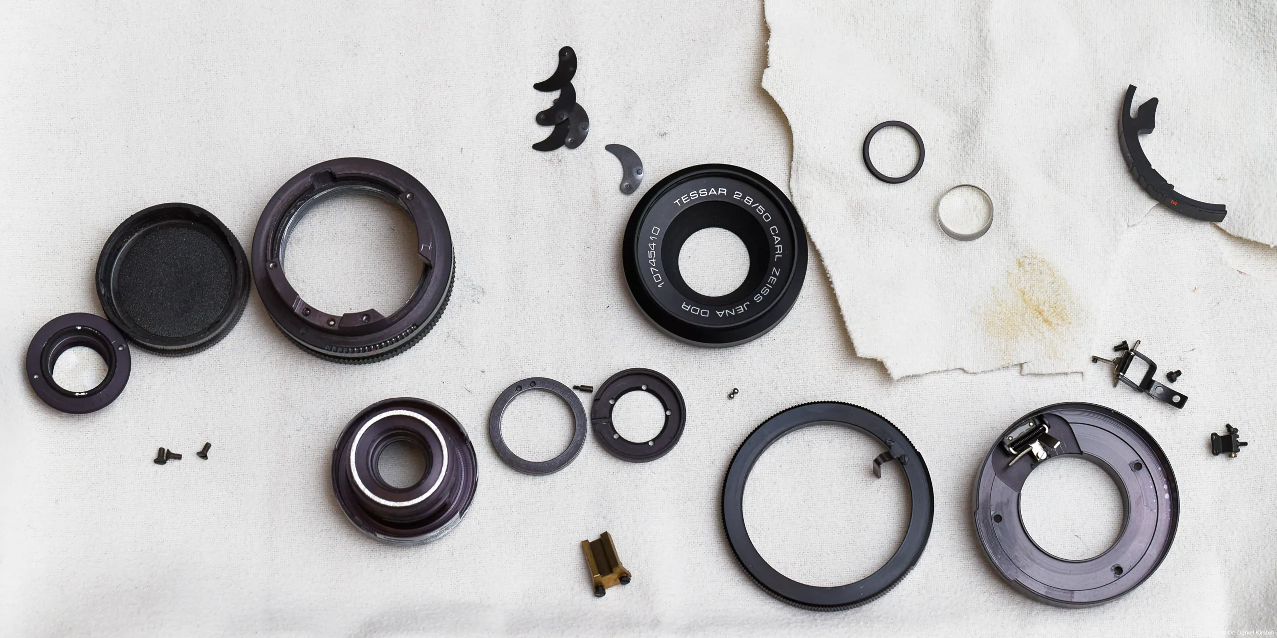 Carl Zeiss Jena Tessar f/2.8 50mm Restaurierung Reparatur