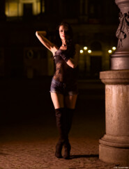 Overkneestiefel Portrait Fotograf Dessous Dresden Theaterplatz Blasewitz Moritzburg Bischofswerda