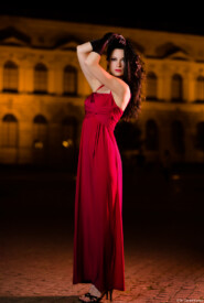 Dessous Rotes Kleid Erotik Semperoper Zwinger Kunst Fotograf Fotoshooting Dresden Theaterplatz Johannstadt Kamenz Dippoldiswalde