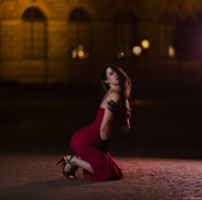 Rotes Kleid Fotograf Kunst Laterne Dessous Dresden Theaterplatz Loschwitz Nossen Wilsdruff Bautzen Pillnitz Tharandt