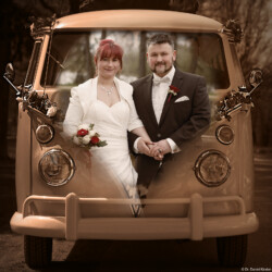 Fotografie Bildbearbeitung Daniel Kirsten Portrait Dresden Hochzeitsfotograf Hochzeitsbulli Montage