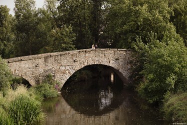 Daniel Kirsten Hochzeitsfotograf Brücke Sepia Hochzeitsfoto Dresden Nossen Johannstadt Tharandt