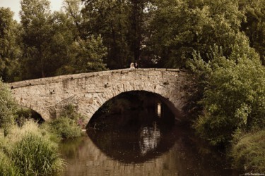 Daniel Kirsten Hochzeitsfotograf Brücke Sepia Hochzeitsfoto Kunst Dresden Johannstadt Löbtau