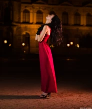 Dessous Portrait Erotik Zwinger Rotes Kleid Semperoper Fotograf Erotikshooting Dresden Theaterplatz Heidenau Bautzen