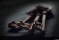 Rostige Schlüssel bei f/5.6. Helios-44M Helios Helios-44 58mm Rostige Schlüssel alt antik Antiquität