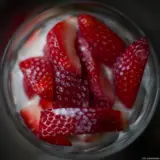 Ein Traum aus Erdbeeren. Pentax Asahi Super-Takumar 1.4/50 Erdbeeren Milch Erdbeere