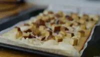 Flammkuchen. Auto-Takumar 55mm f/1.8 Flammkuchen