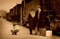 Sepiatonung. Traditionsbahn Radebeul e.V. Sepia Vintage Shooting