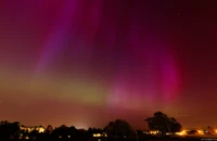 Polarlicht Nordlicht Aurora borealis Dresden Mai 2024 Elbwiesen Daniel Kirsten