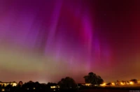 Polarlicht Nordlicht Aurora borealis Dresden Mai 2024 Elbwiesen