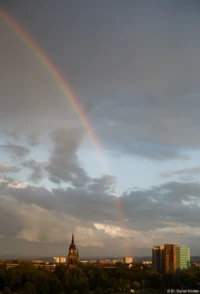Regenbogen, Vollformat. Yashica DSB 2/55 Regenbogen Dresden