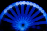 Bokeh von einem Riesenrad, f/2.8, APS-C. Meyer Görlitz Domiplan 2.8/50 Riesenrad