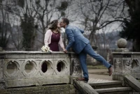 Brautpaar. Brautpaar Tristesse Dresden Hochzeit Kuss