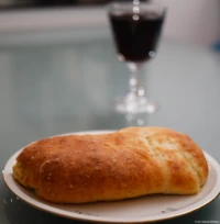 Die erste Aufnahme nach den Zusammenbau. Carl Zeiss Jena Tessar 2.8/50 Flammkuchentasche Rotwein