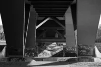 Unter der Waldschlößchenbrücke, APS-C. Sonnar 135mm Waldschlößchenbrücke