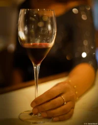 Hier bilden die Pailletten ein schönes Bokeh, f/2, Vollformat. Helios-44-2 58mm Swirly Bokeh Pailletten