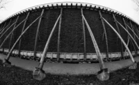 Das Gradierwerk in Bad Dürrenberg. Fish Eye Takumar 4/17 Gradierwerk Bad Dürrenberg
