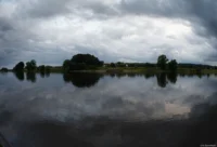 Panzersteg in Radebeul. Pentax Asahi Fish-eye-Takumar 17mm f/4 Radebeul Unwetter