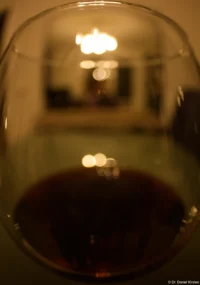 Die übliche Blendenreihe mit dem Weinglas. Auch hier hat das Objektiv sehr markante Akzente gesetzt (f/4). Fisheye-Takumar 4/17 Offenblende