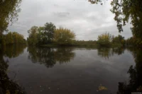 Biegung der Saale bei Bad Dürrenberg. Fish Eye Takumar 17mm f/4 Saale Bad Dürrenberg